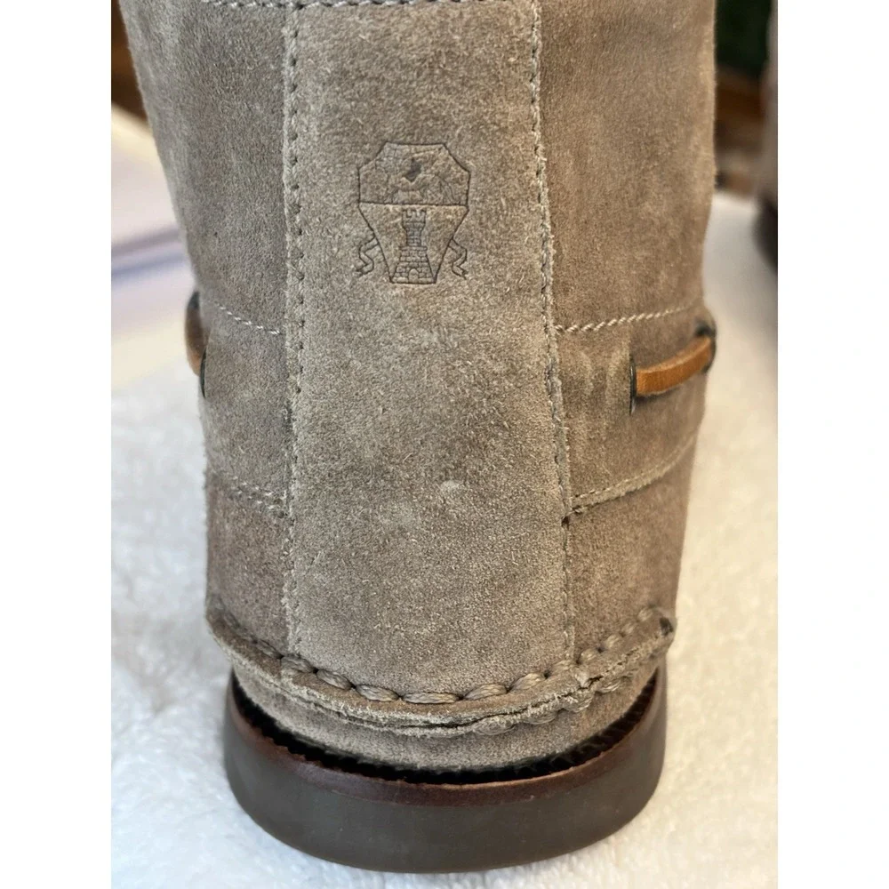 Mens Size 9 Tan Brunello Cucinelli Suede Chukka Boots Ankle Boots Italy Designer